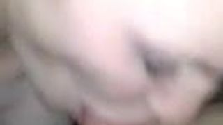 Cute blonde works a cock good for facial