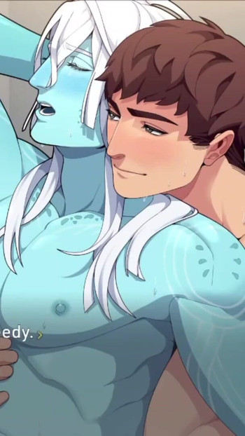 ついに友人が私の美味しい青いボディ、THE SIMBIAMT(ザ・シンビアムト)を楽しんでくれました。 | クリップ 2