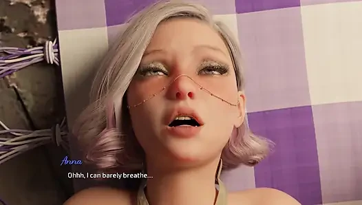 Der arsch dieses mädchens ist so schön und perfekt mit einem offenen arschloch, bereit, geleckt zu werden - porno-spiel eps 10