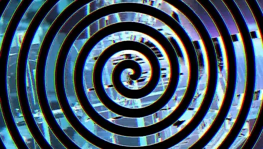 Entspannen sie sich und schauen sie auf die spirale