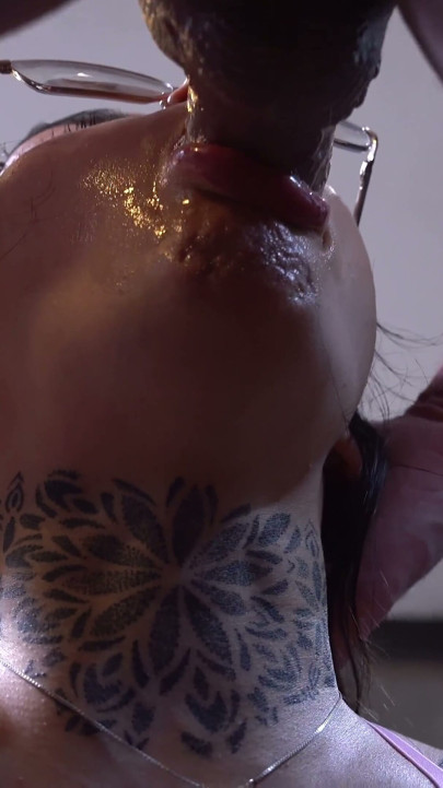 Shameful Stepdad Makes His Stepdaughter Get on Her Knees