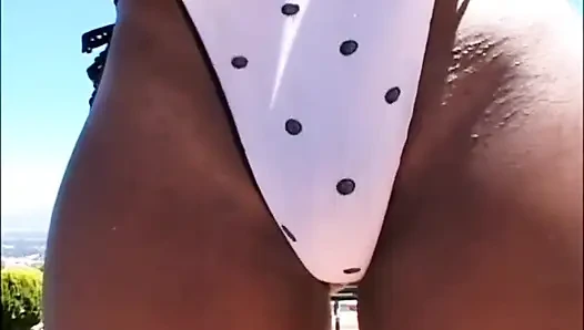Beautiful ebony babe with great ass gets fucked by BBC
