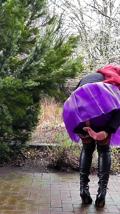 Thrilling moment from "Booted Sissy In Need For Cane & Dicks"