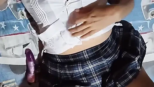 Lezzetli oyuncağımla mastürbasyon yapıyorum (gerçek ev yapımı)