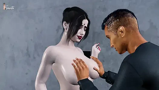 Arkadaşımın ateşli üvey annesi Maya'nın sırrı: benimle sessiz, tutkulu bir banyo sikişi