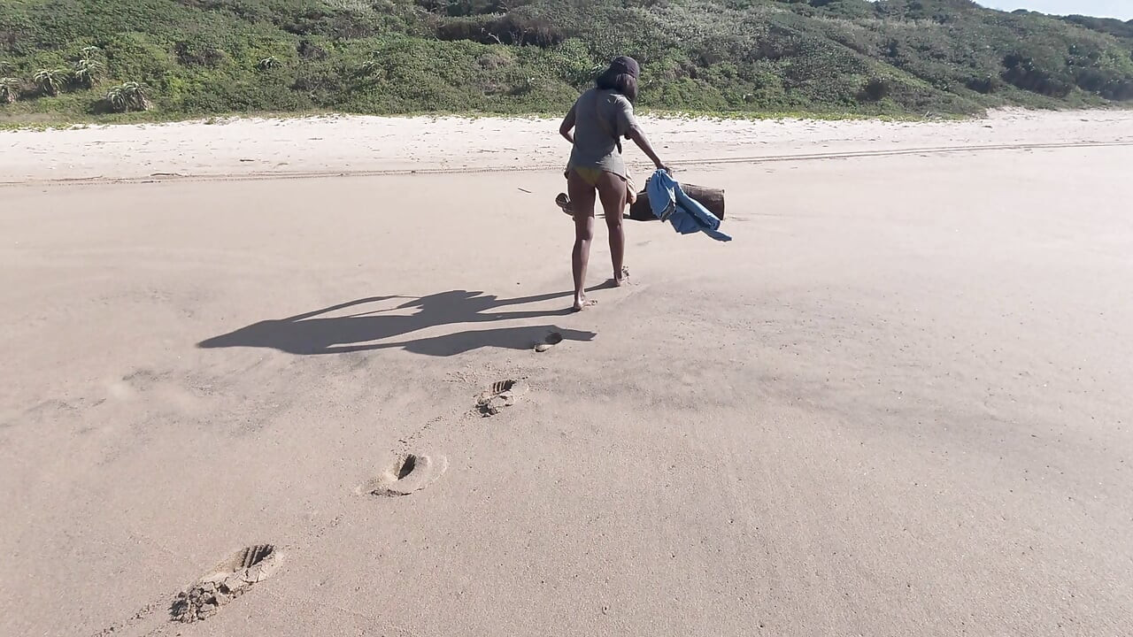 Sunrise & Saltwater Kisses-BlackSwan gets her pussy rubbed in the sand