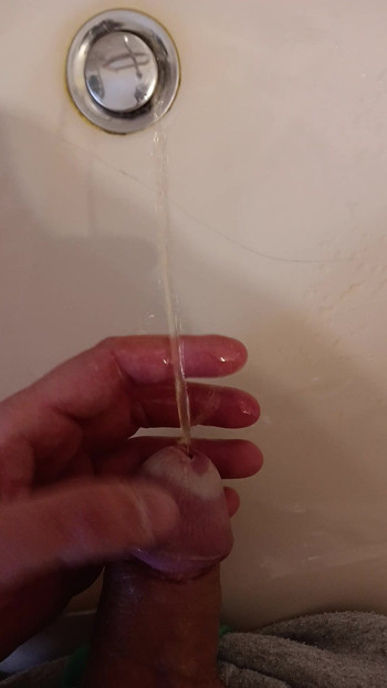 I piss on my hand