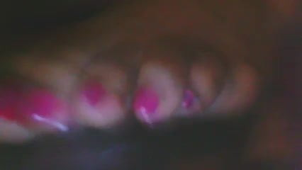 Tianna sexy pink toes footjob