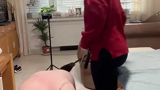 DomLadyMia-SlaveOfM Red welts for the slave Part2