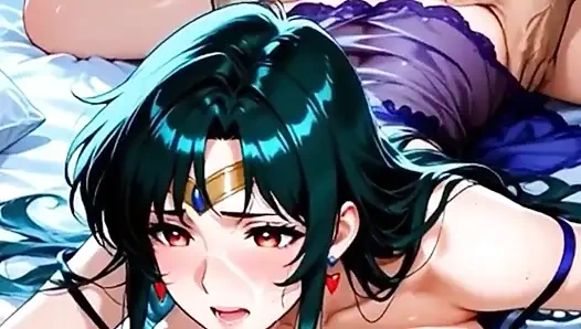 Тинка трахает киску большими сиськами