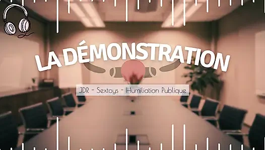 Your boss tries sex toys on you in public - english audio femdom