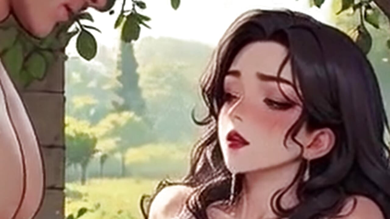 Waifu Garden Lady POV Full Vid - Panties Aside Penetration & Bench Close-up Fucking