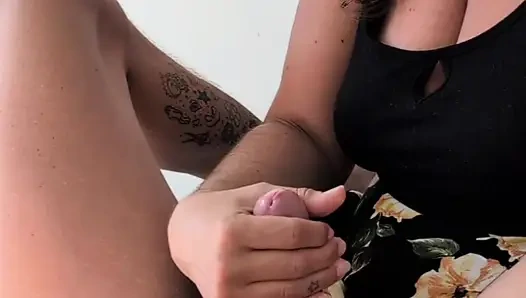 Hotwife storytime handjob