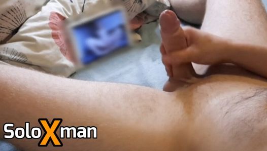 Jerking my dick while watching xhamster porn - SoloXman