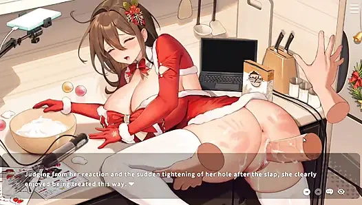 Хентай игра - рождественское соблазнение замужней женщины - V-Lover
