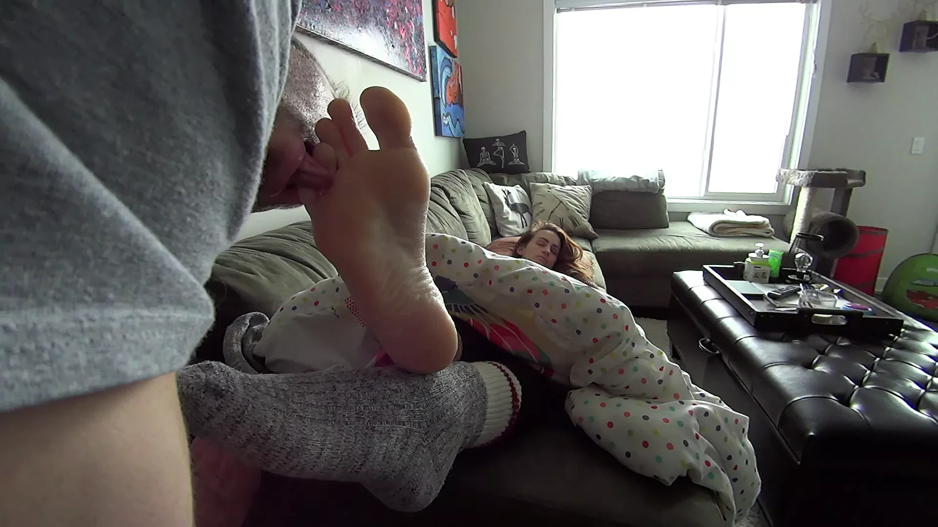 The Sock Bandit! (Part 1) Perfect Soles! HD PREVIEW