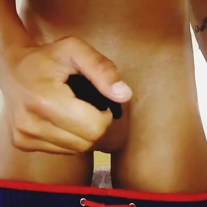 Roommate Is Showering Meanwhile I Cum in His Used Sock - Oily Body