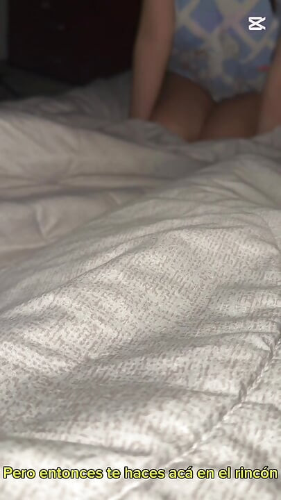 Sharing a bed with stepsister secretly almost caught us convinces me to fuck her