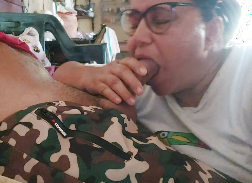 sucking a soldier's dick