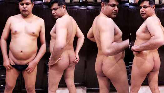 Il ragazzo nudo Desi è molto caldo e sexy e gli piace mostrare il culo e il buco del culo in pubblico =
