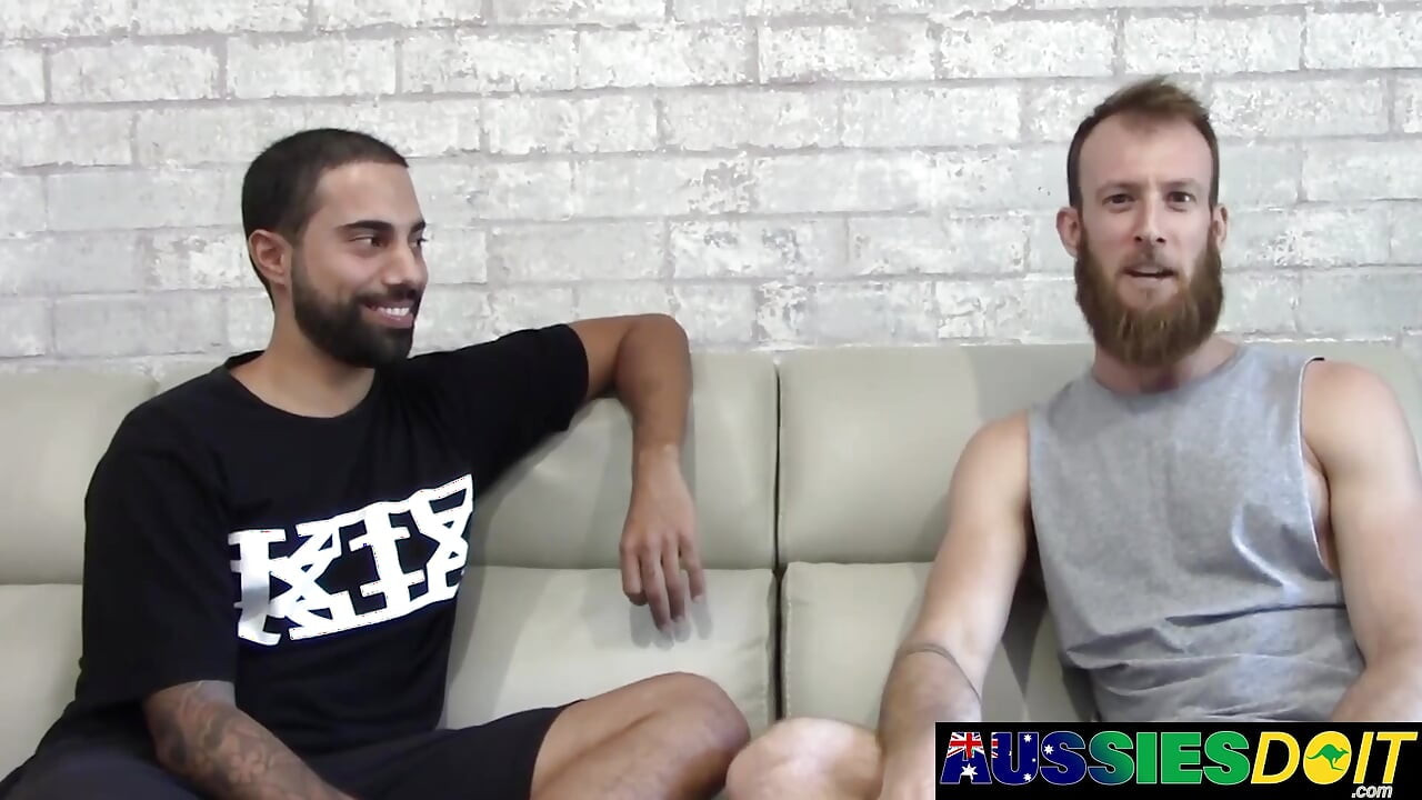 Bearded Top Tyla Dominates Lucas Narrow Aussie Asshole Raw