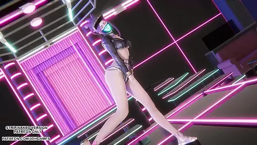 MMD HWASA - NA - Akali Sexy Kpop Dance League of Legends Hentai Uncensored 4K 60FPS