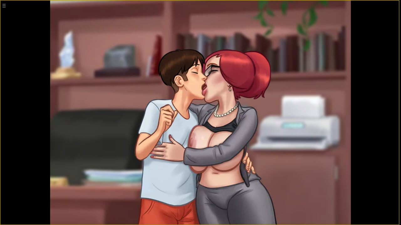 German Milf Lady Manager Loves Riding Doggystyle With Huge Cock In Summertime Saga