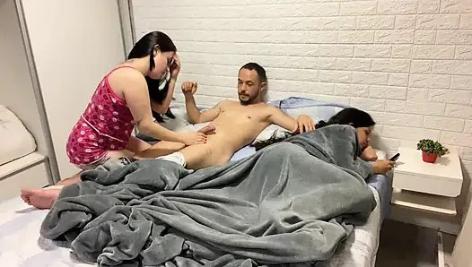 Wife had to share hotel bed with husband's stepsister
