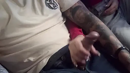 Road to MEDELLIN, jerkoff and fingering pussy with in public service bus