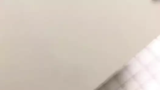 Public mensroom jerkoff