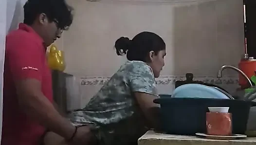 In the Kitchen with My Employee Fucking