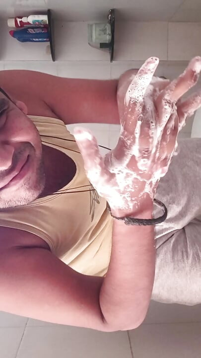 Indian boy name Ismaatdeva giving her fans to Silent jerk with funny handpee
