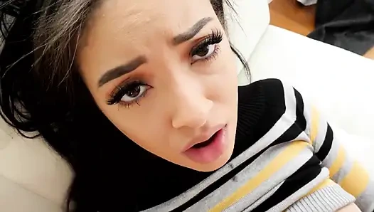 Scarlett si cewek semok kulit hitam dengan toket besar alami lagi asik dientot habis-habisan sampai dicrot di dalam