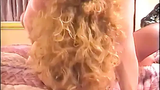 Busty blond gets her ass pounded in her black lingerie