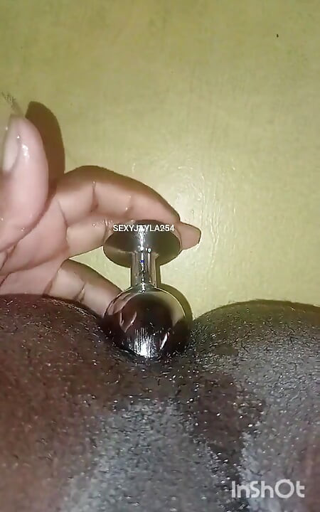 Chubby Boy Jerking off While a Toy Is in His Asshole Upclose