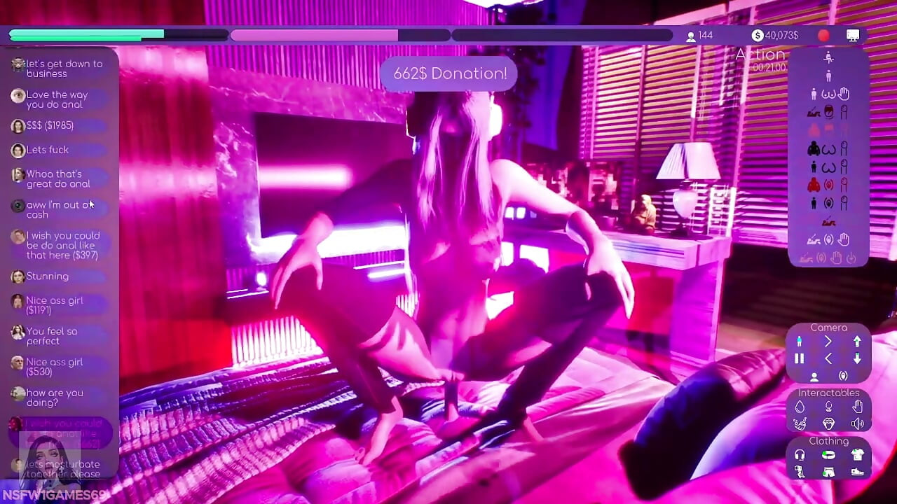 Cams simulator with hot E Girl