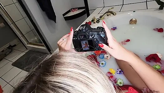 Hotwife Lexi Love Behind the Scenes Milk Bath Photo Shoot!