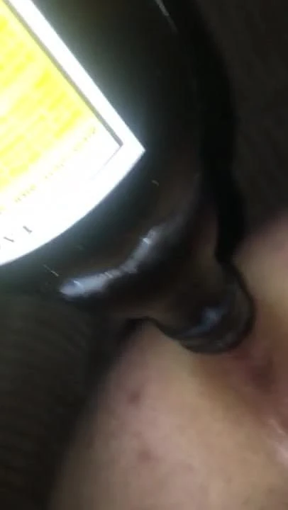 Bottle in male ass