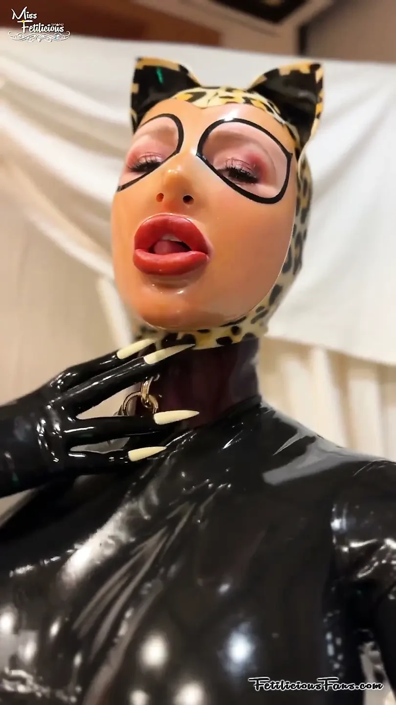 Latex Leopard on a Leash