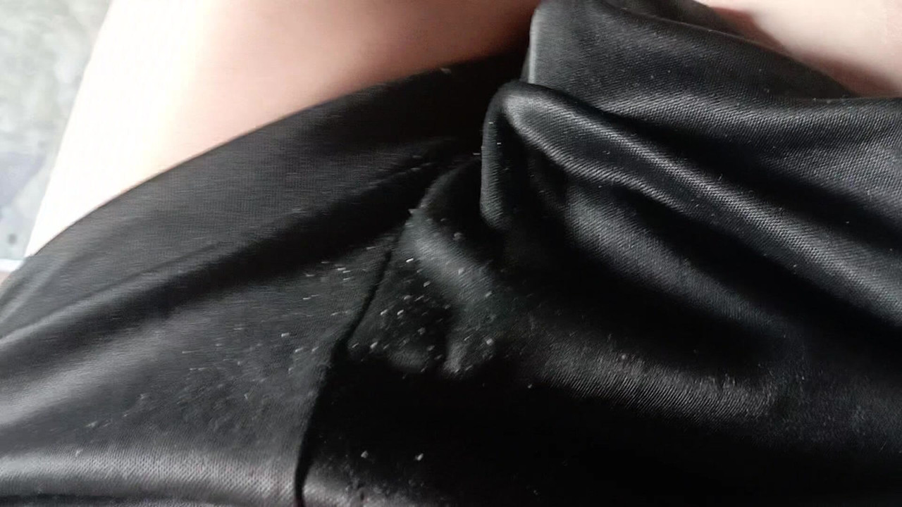 Husband waits for wife to take a shower