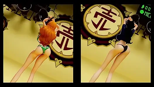 One piece futa robin x nami