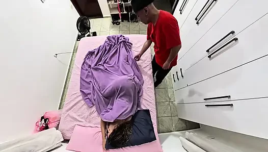 Stepfather Enters Stepdaughter's Room and Ejaculates in Her Mouth