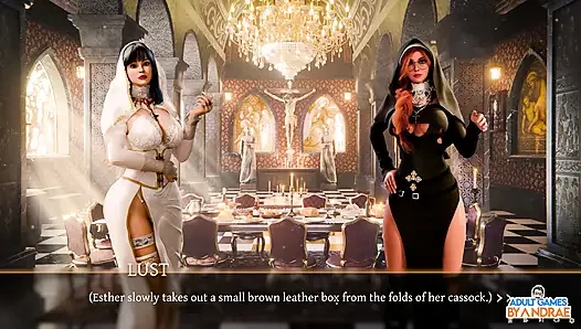 Sisters in Sin Gameplay Part 14 – Rebecca Holds the Key Inside Her Pussy