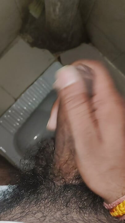 Indian boy masturbating in bathroom