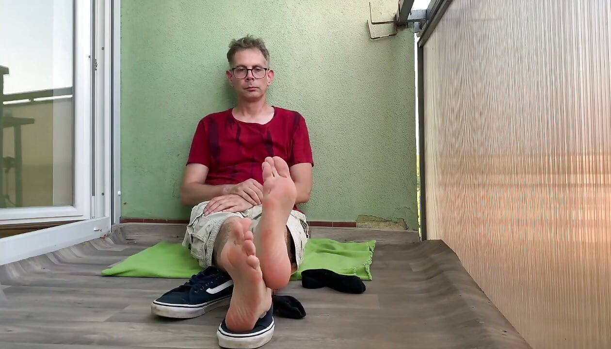 Foot show (Shoe and sock taking off NOn explicit video)