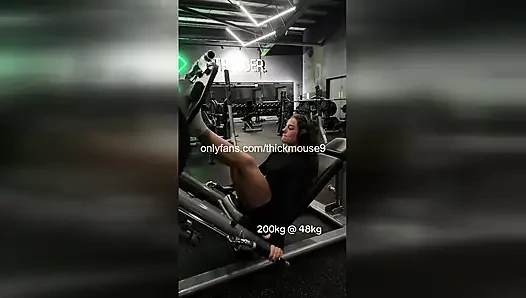 TikTok Live Gym Gangbang: 5 Strangers Breed 18yo Pussy