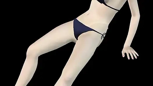 Одухающее 3D порно - очень красивая девушка мастурбирует бананом до оргазма