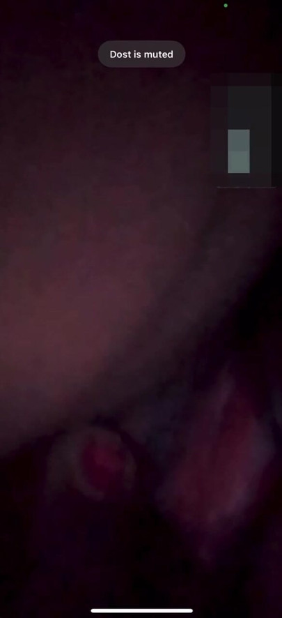 Amateur pretty girl showed boobs and tight pussy to boyfriend on video call | Clip 1
