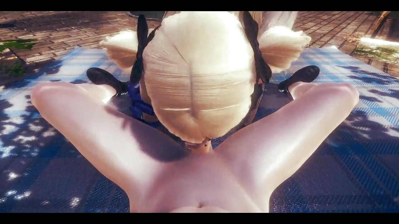 Hentai Impak Genshin - blowjob fischl sudut pandangan pertama dan pancutan mani di mukanya - lucah anime manga Asia Jepun lucah