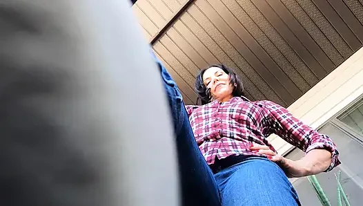 Gesicht spucken und unter meinem sneaker stampfen (beleuchtet!) POV!!